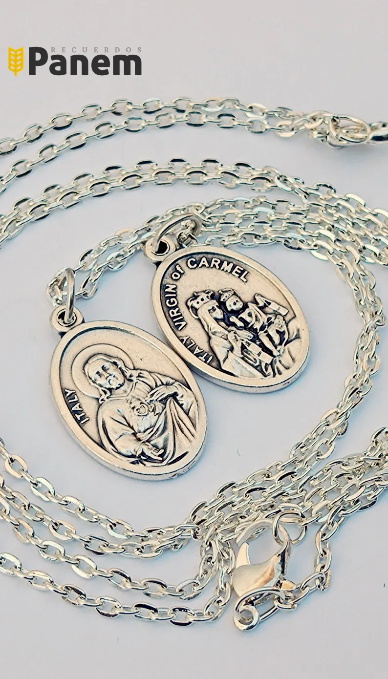 Escapulario medalla con gargantilla