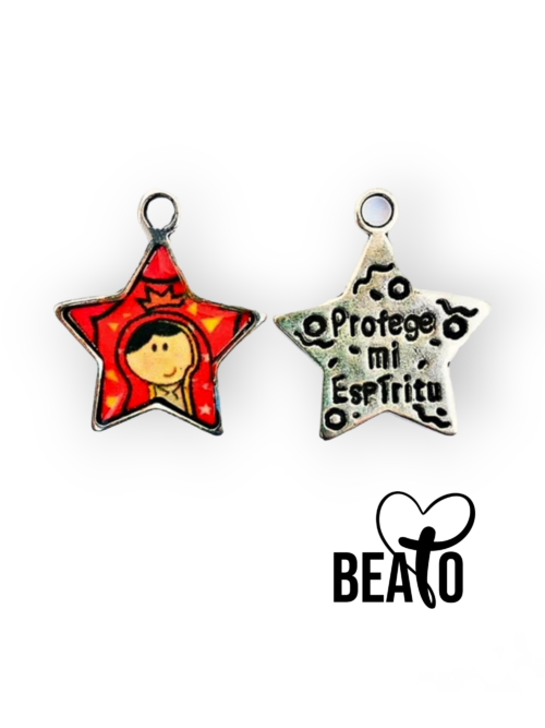 Medalla/Base Virgencita Plis Estrella (Valor por unidad)