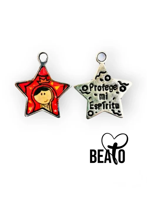 Medalla/Base Virgencita Plis Estrella (Valor por unidad)
