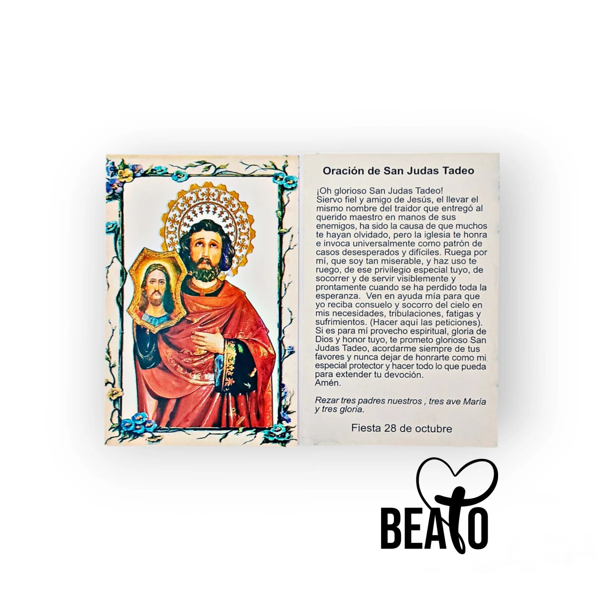 Estampas de San Judas Tadeo (Valor por 100 unidades)