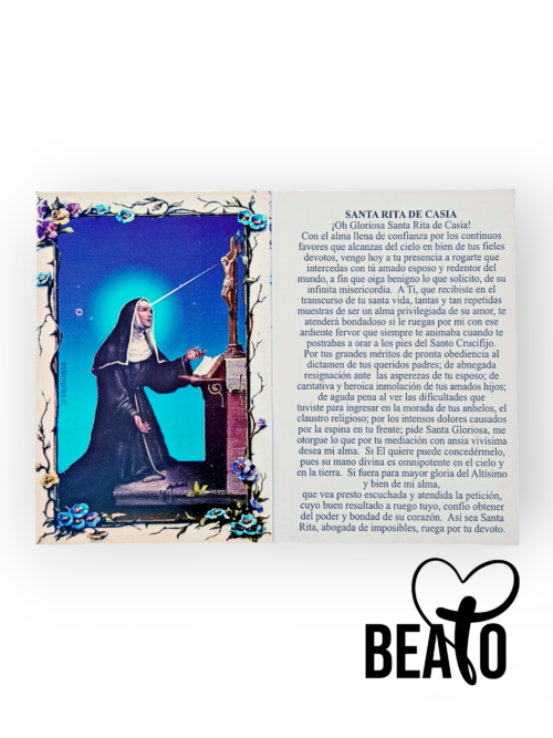 Estampas Santa Rita de Casia (Valor por 100 unidades)