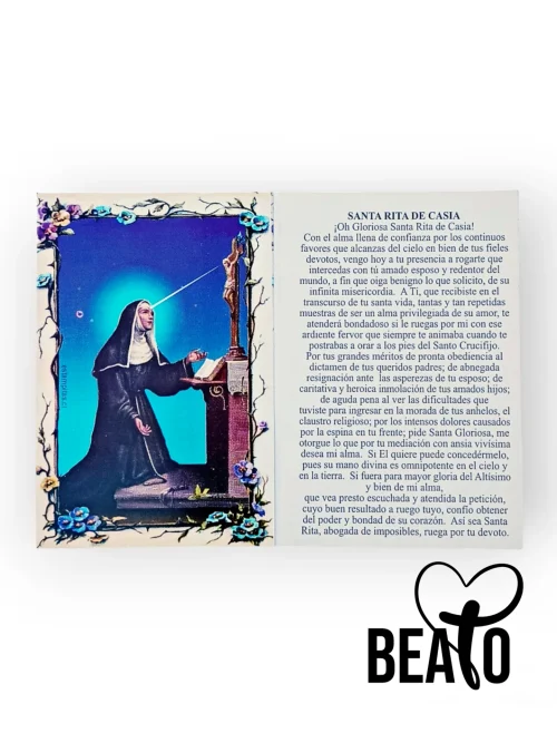 Estampas Santa Rita de Casia (Valor por 100 unidades)
