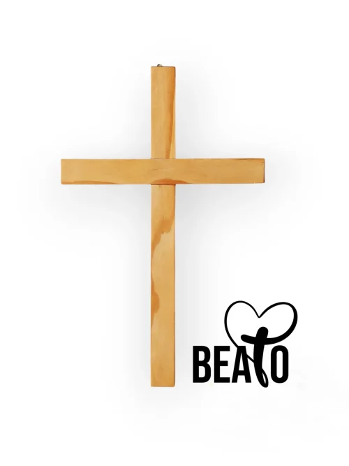 Alternative view of Cruz madera color natural 30x18cm