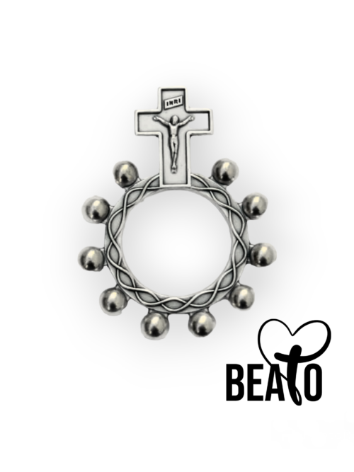 Denario de metal - Crucifijo