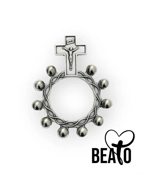 Denario de metal - Crucifijo